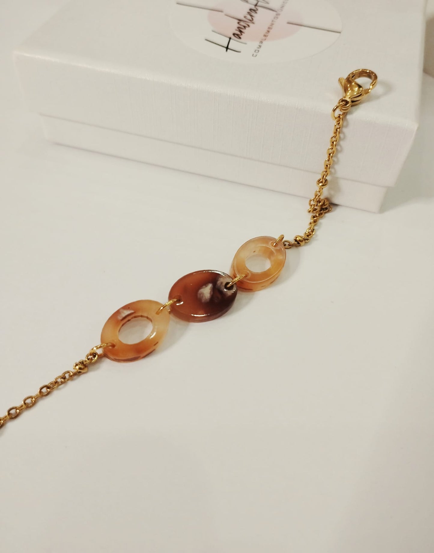 Única Nº06 – Pulsera triple óvalo