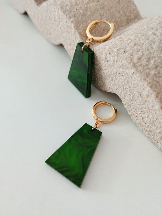 Única Nº01 - Argollas trapecio alargado